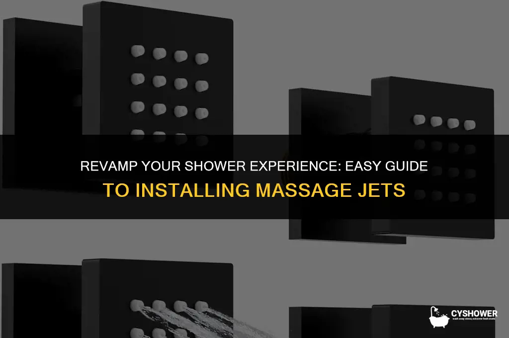 how to install shower massage jets