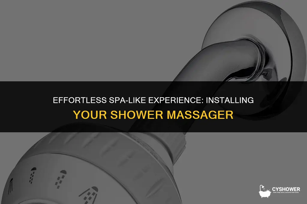 how to install shower massager