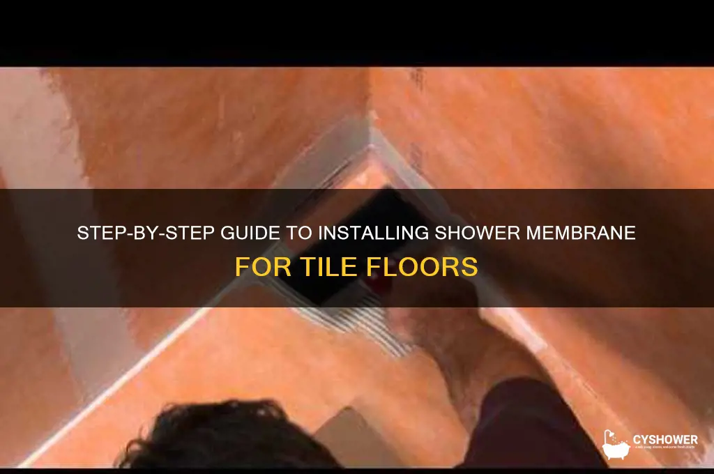 how to install shower membrane for tile