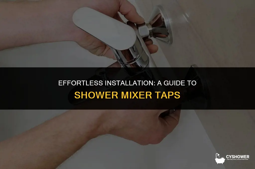 how to install shower mixer tap