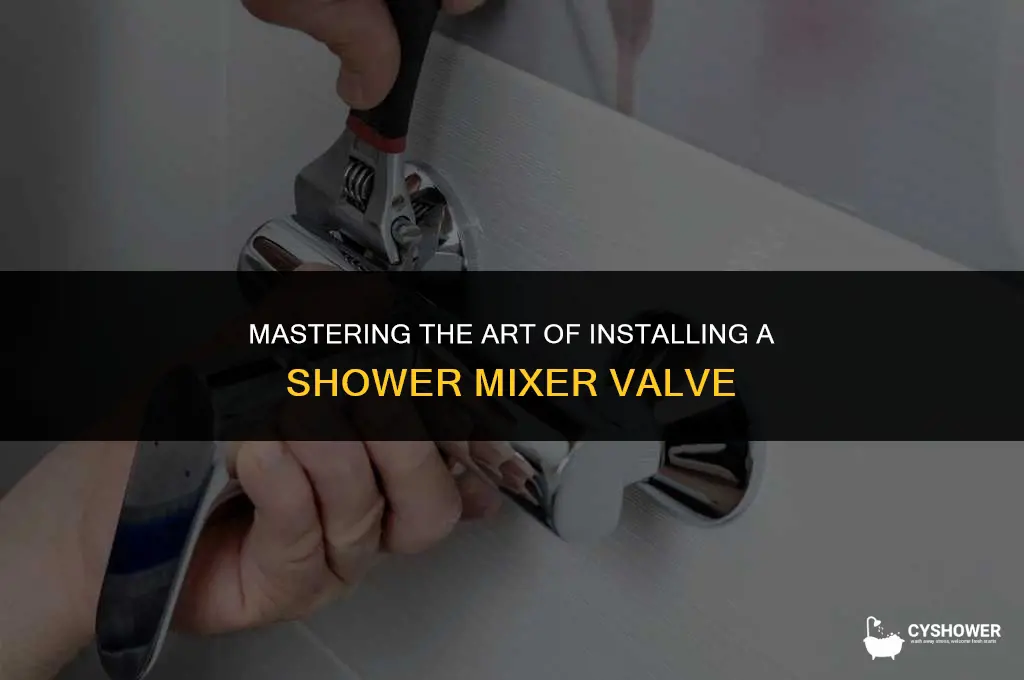 how to install shower mixer valve