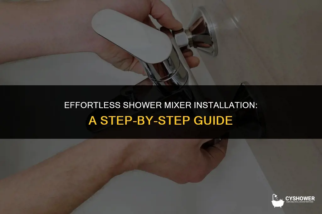 how to install shower mixer