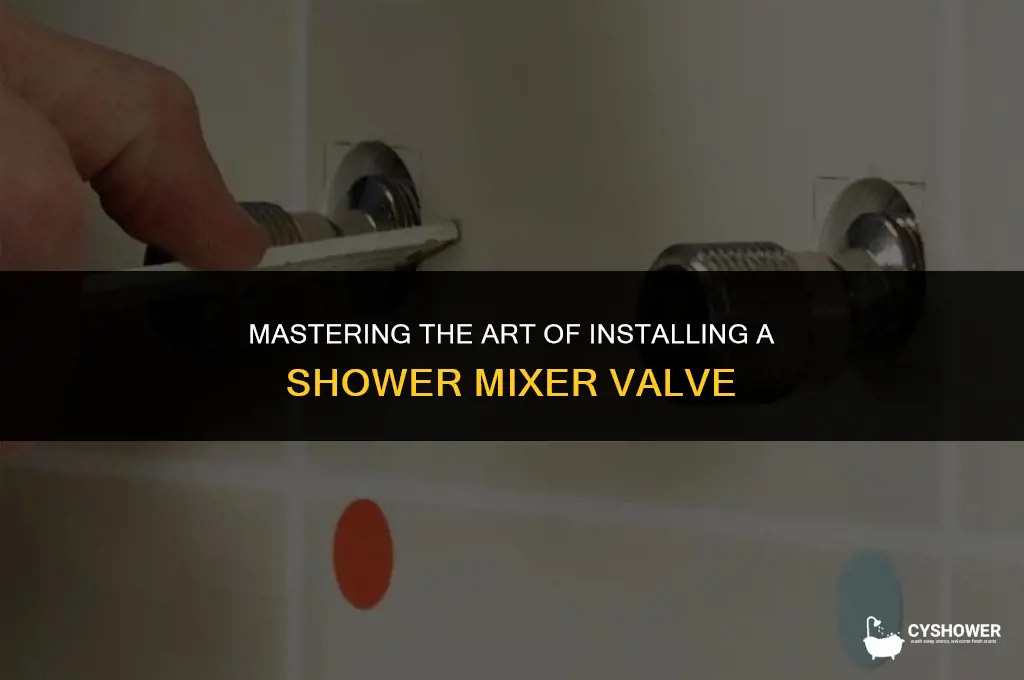 how to install shower mixet mixing valve