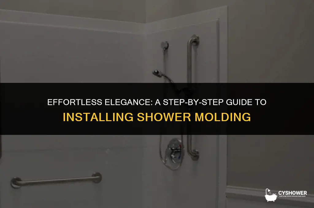 how to install shower molding