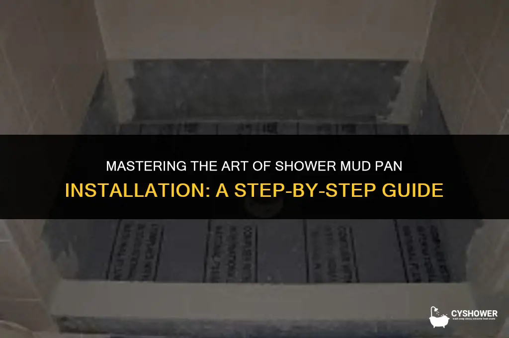 how to install shower mud pan