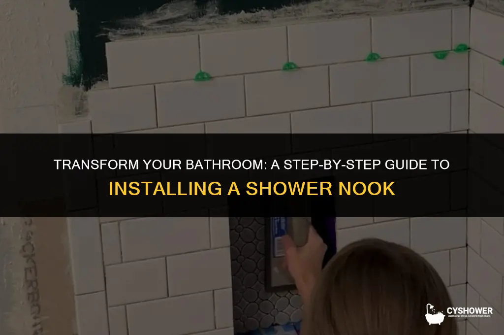 how to install shower nook