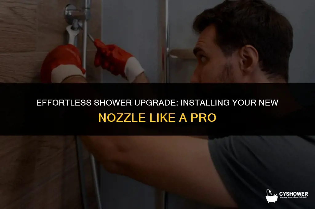 how to install shower nozzle