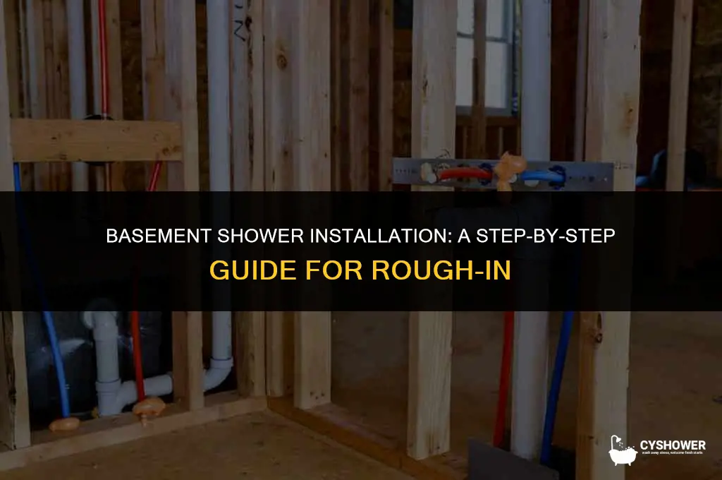 how to install shower on basement rough in