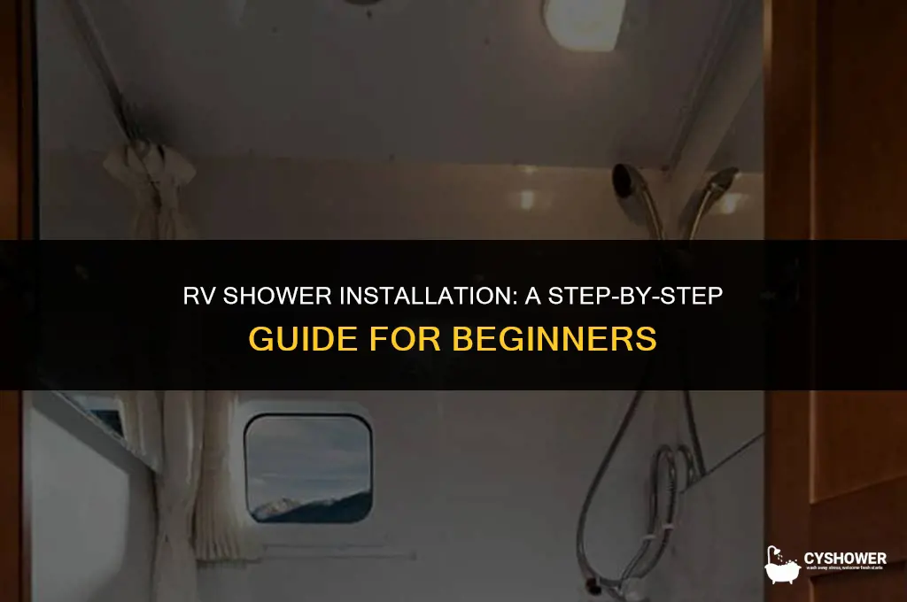 how to install shower on rv