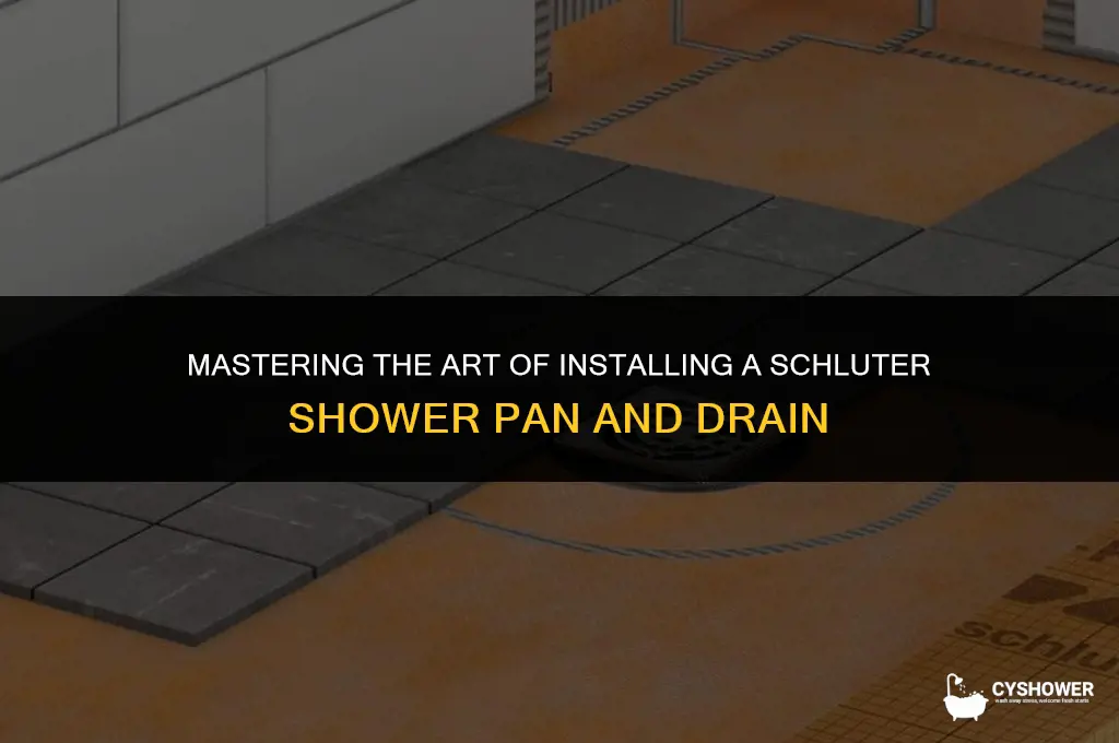 how to install shower pan and drain schluter