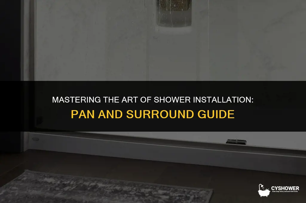 how to install shower pan and surround