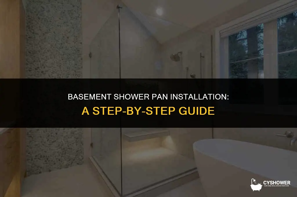 how to install shower pan in basement
