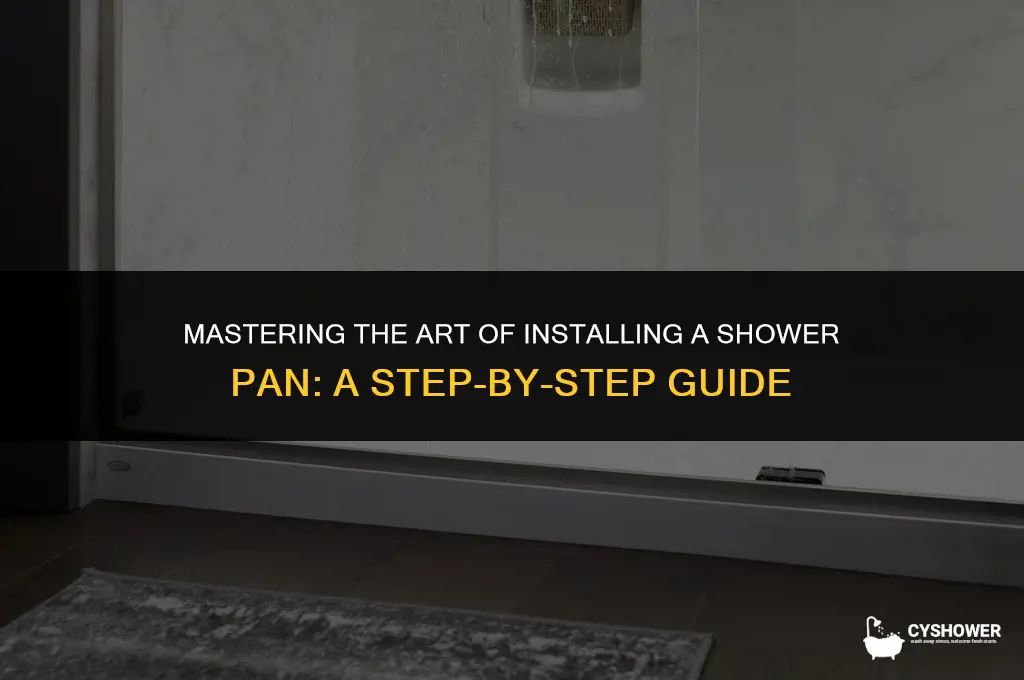 how to install shower pan muskee