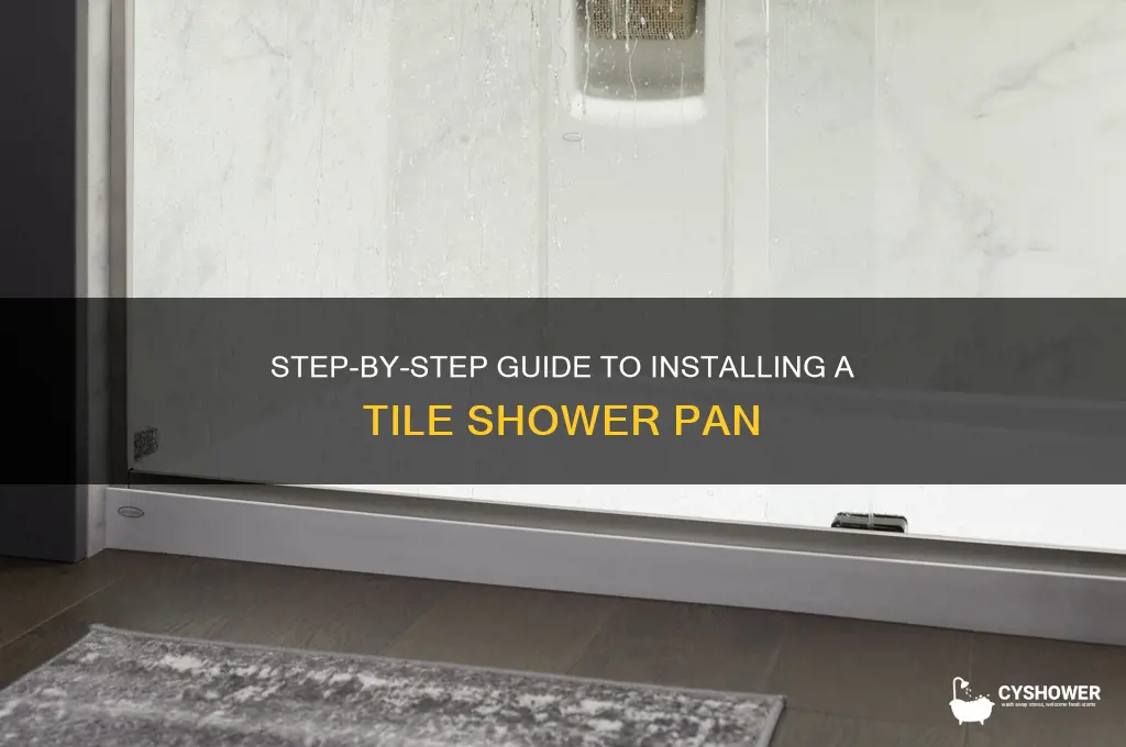 how to install shower pan tile shower