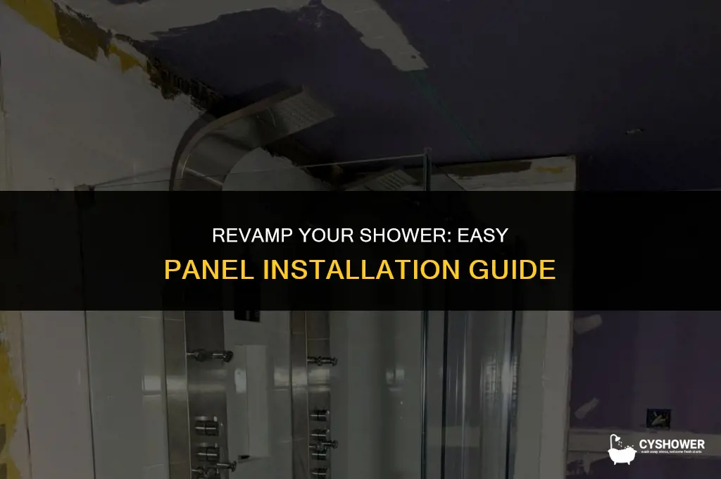 how to install shower panel in preexisting shower