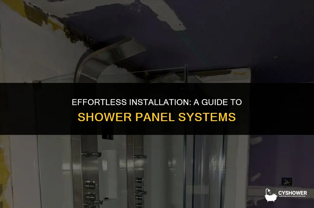 how to install shower panel system