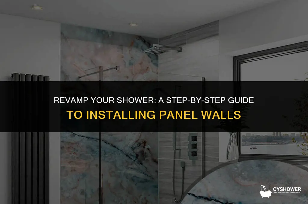 how to install shower panel walls
