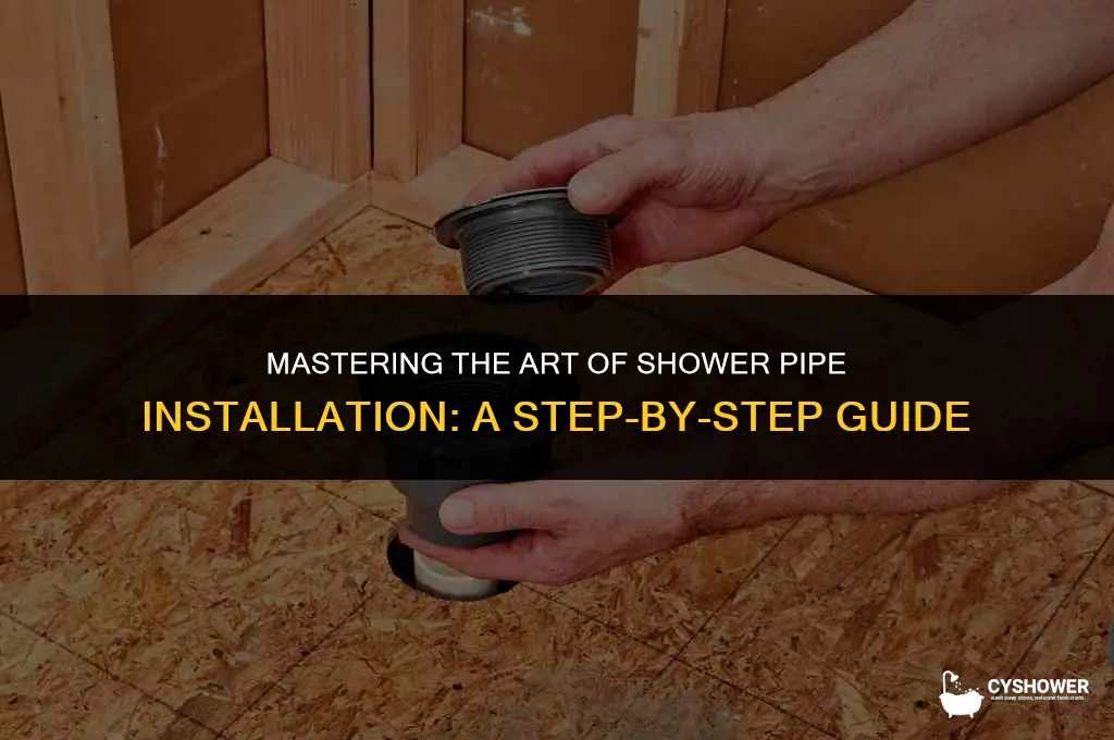 how to install shower pipe