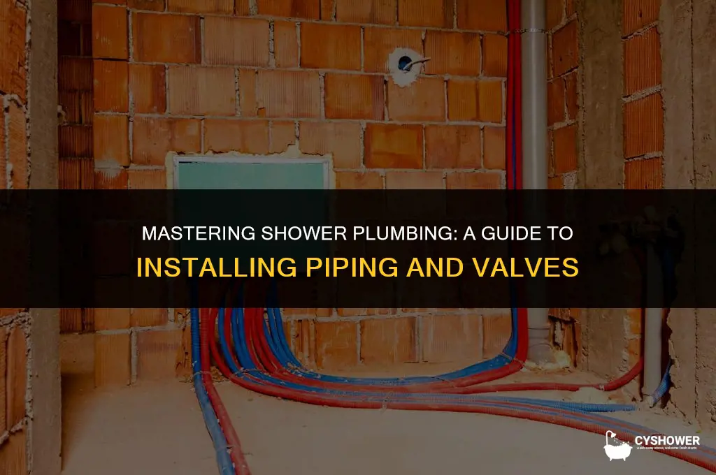 how to install shower piping nd valves