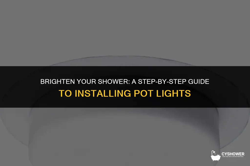 how to install shower pot light