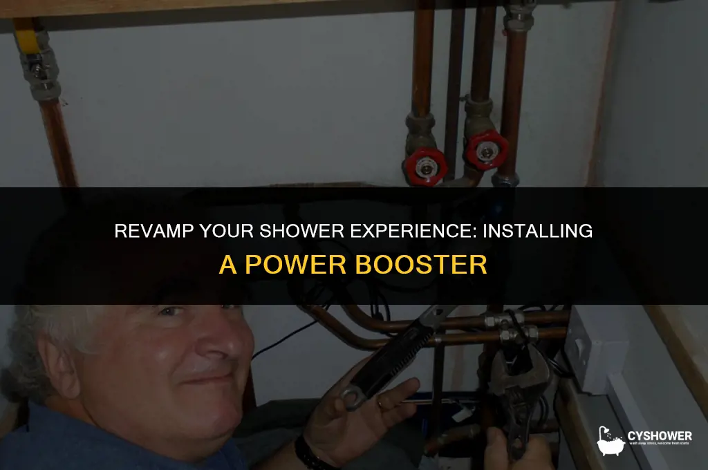 how to install shower power booster