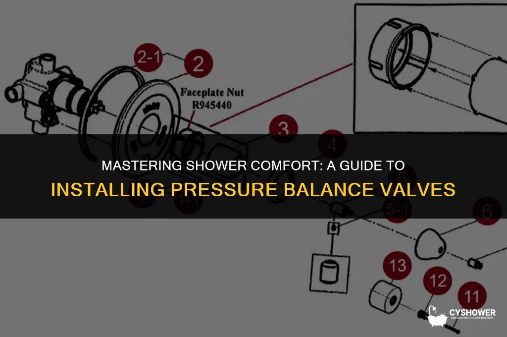 how to install shower pressure balance valve