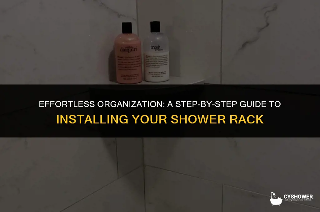 how to install shower rack