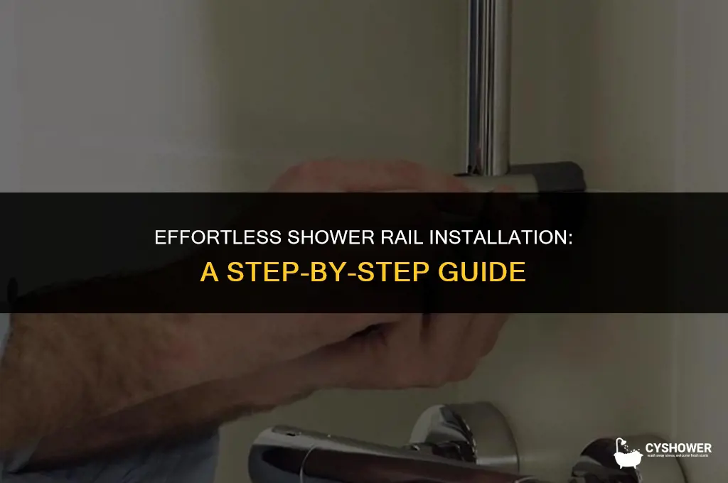 how to install shower rail