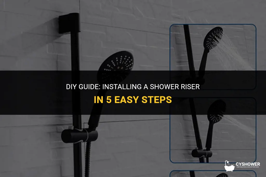 how to install shower riser