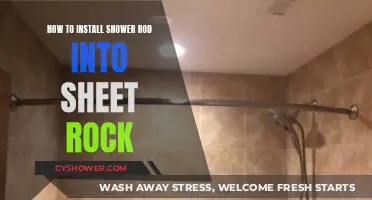 DIY Guide: Installing a Shower Rod into Sheet Rock