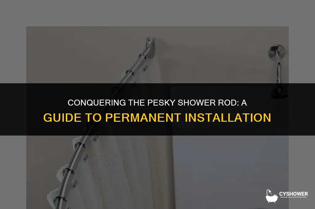 how to install shower rod keeps falling down