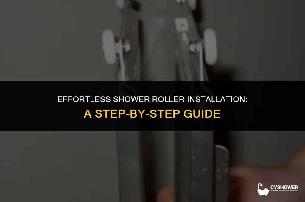 how to install shower rollers