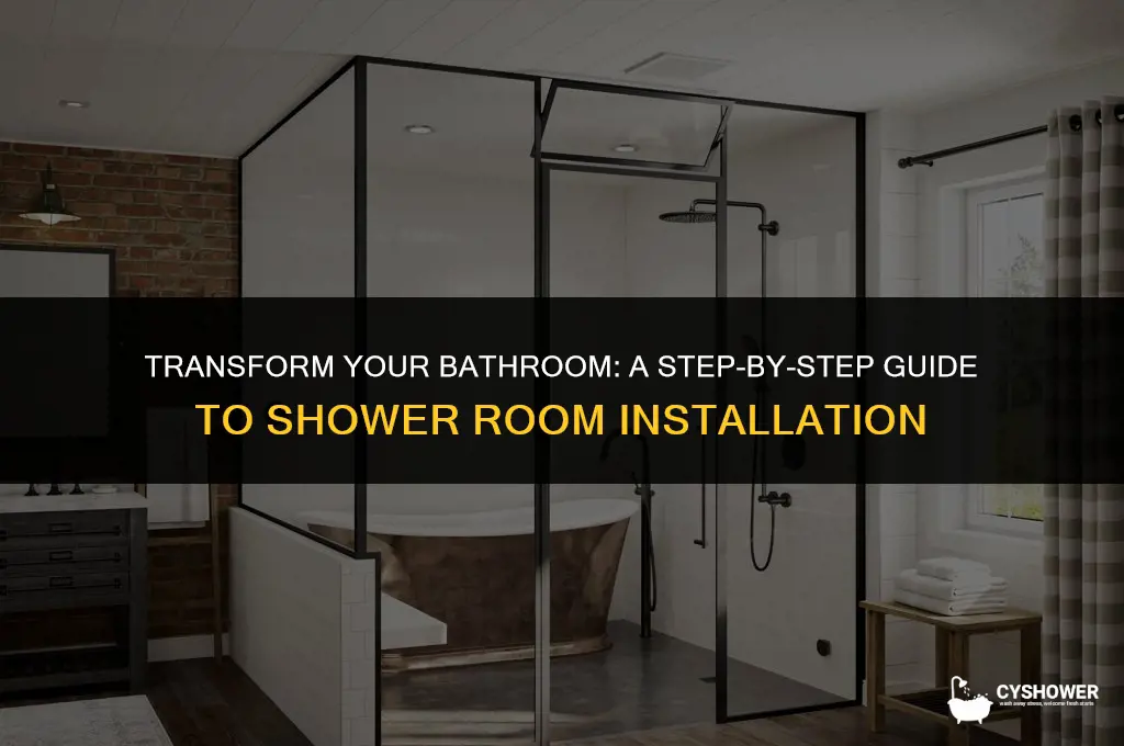 how to install shower room