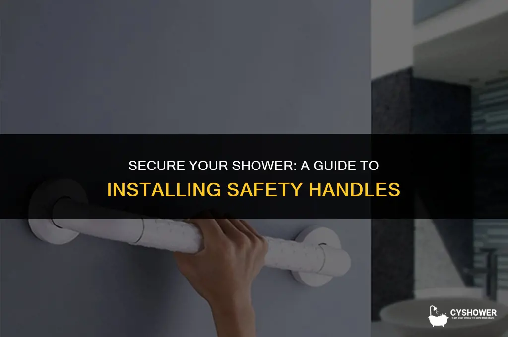how to install shower safety handle