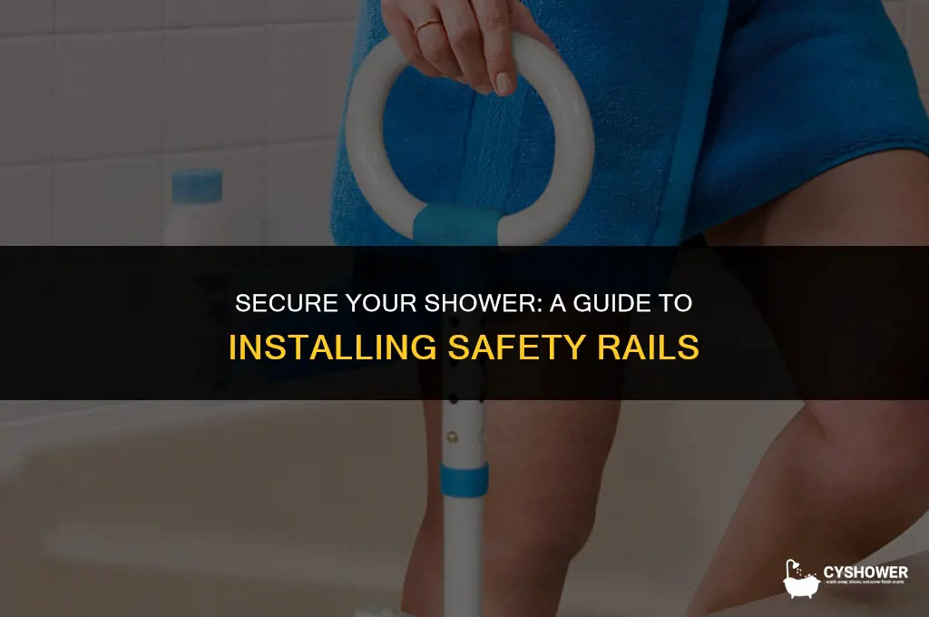 how to install shower safety rails