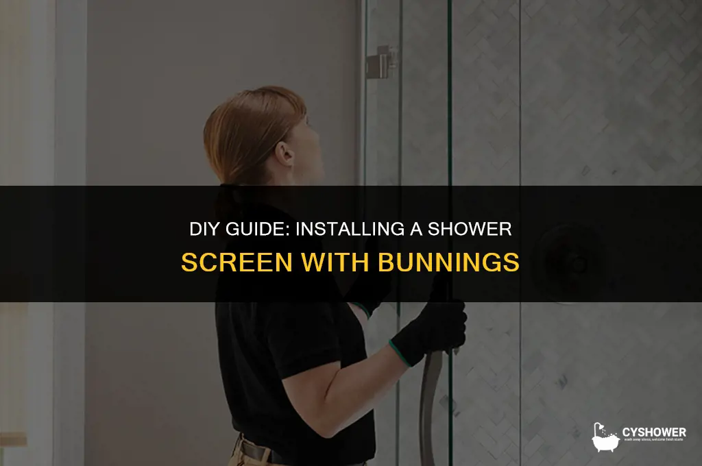 how to install shower screen - bunnings