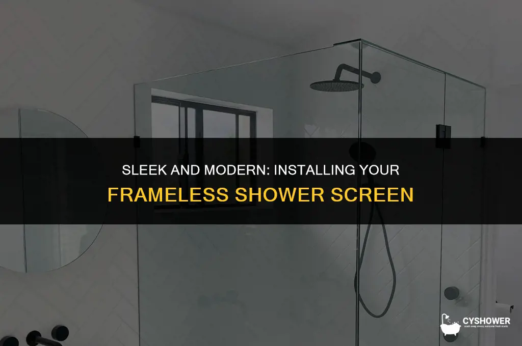 how to install shower screen frameless