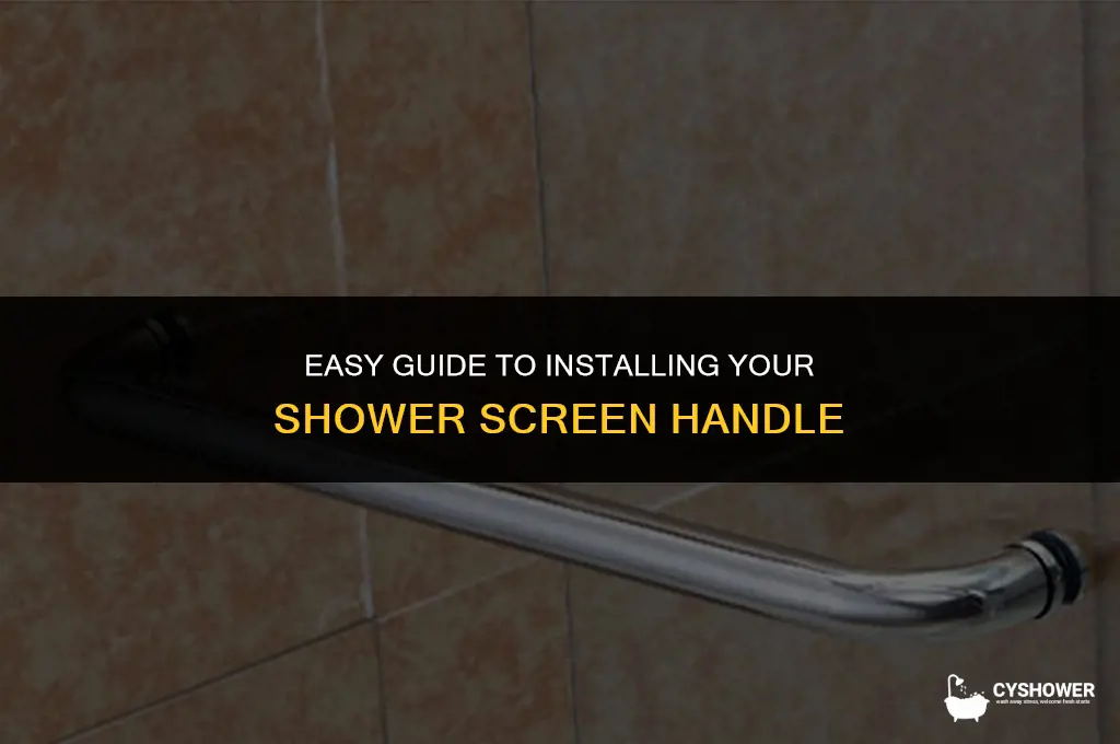 how to install shower screen handle