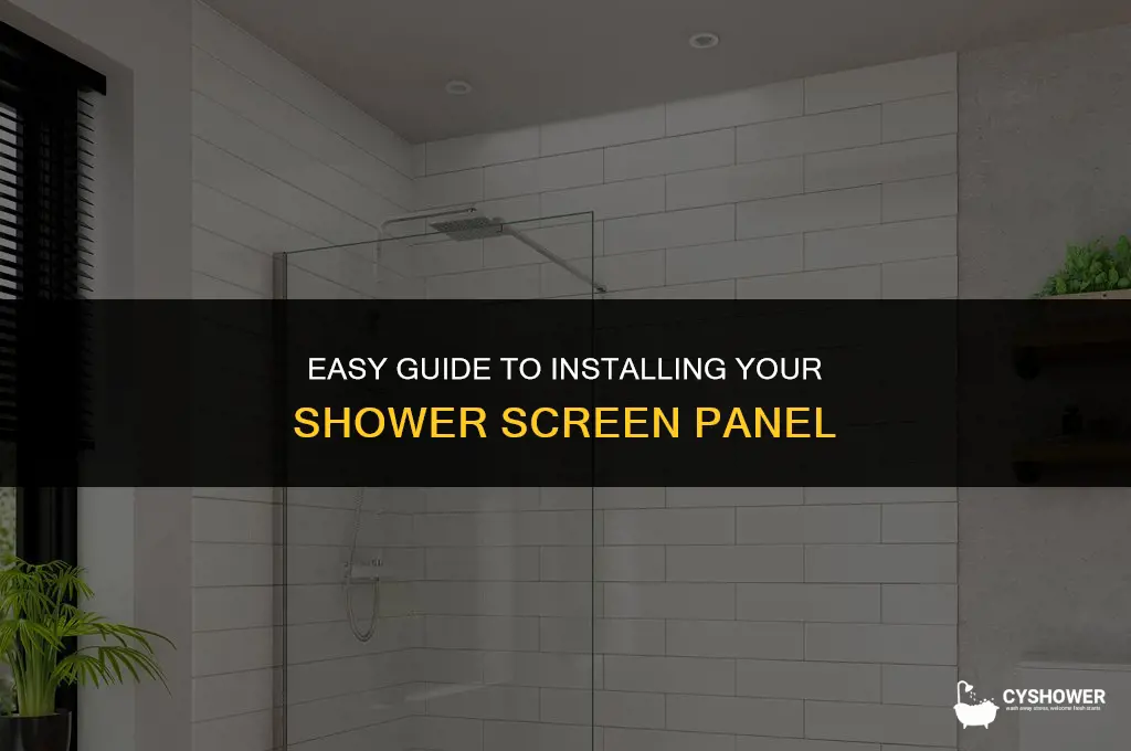 how to install shower screen panel