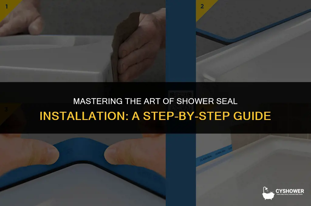 how to install shower seal