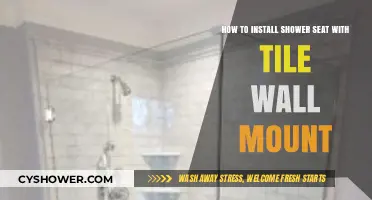 Easy Guide: Installing a Shower Seat on Tile Wall Mounts