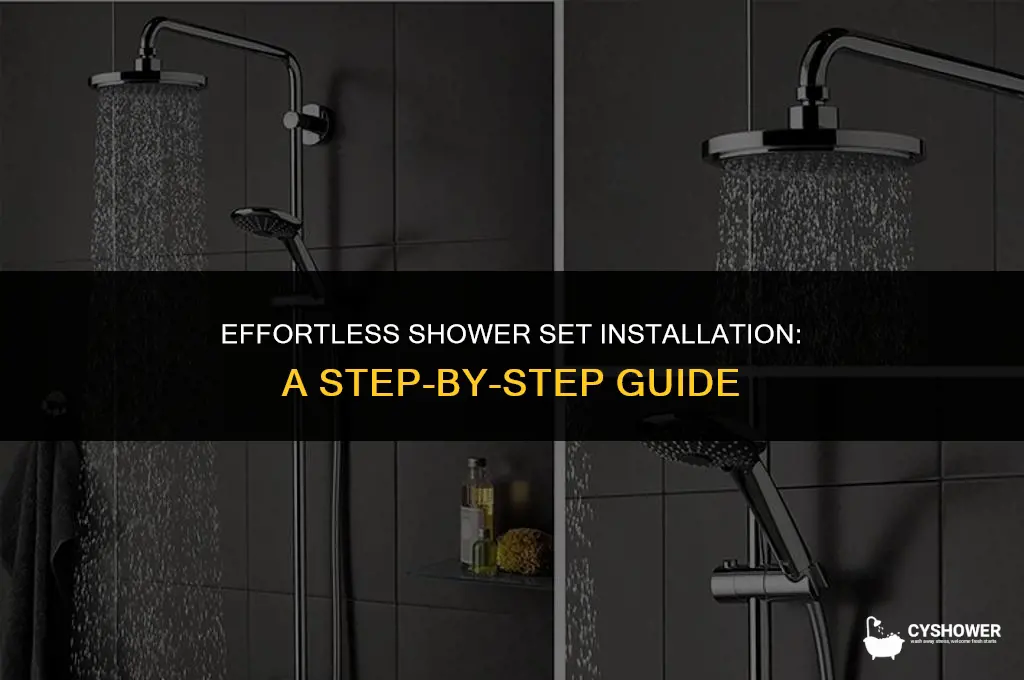 how to install shower set