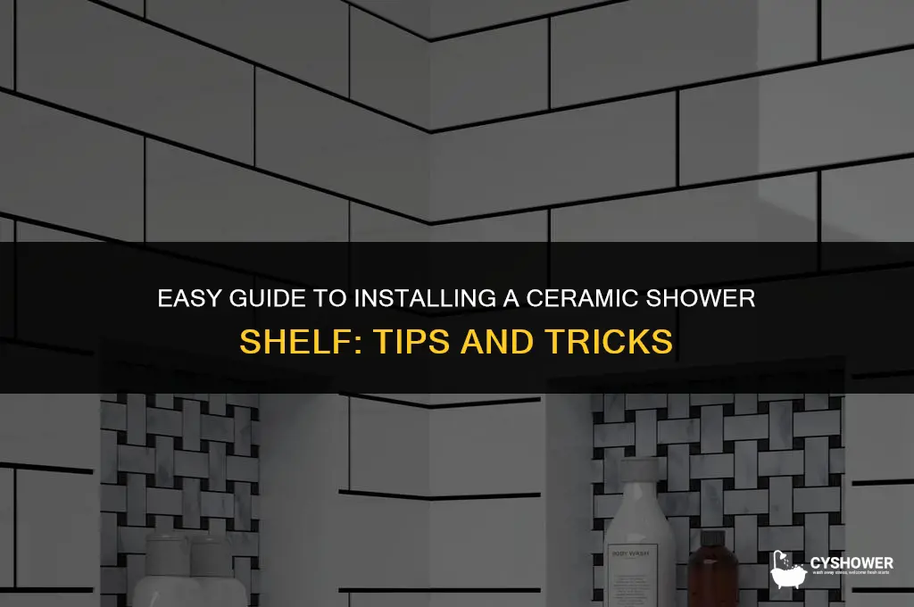 how to install shower shelf ceramic