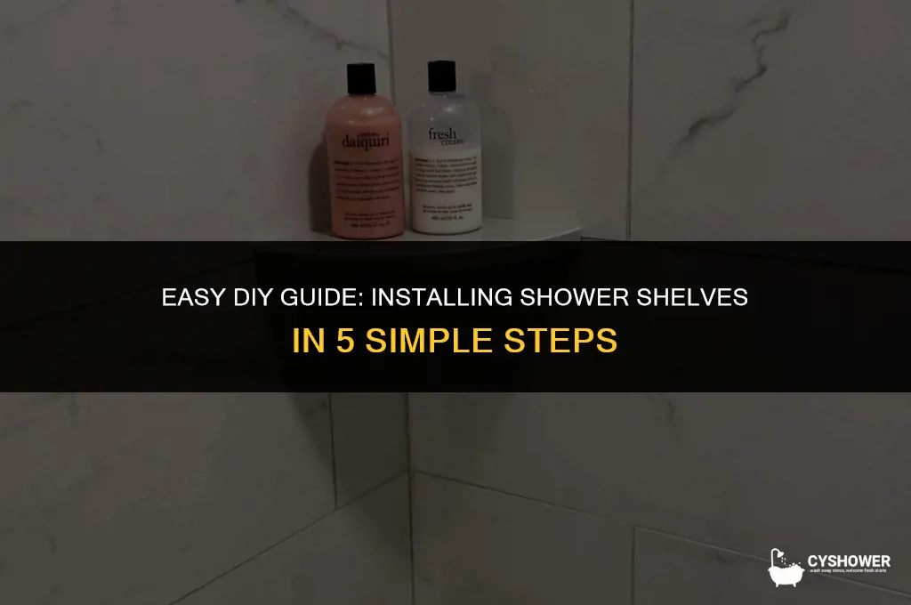 how to install shower shelves