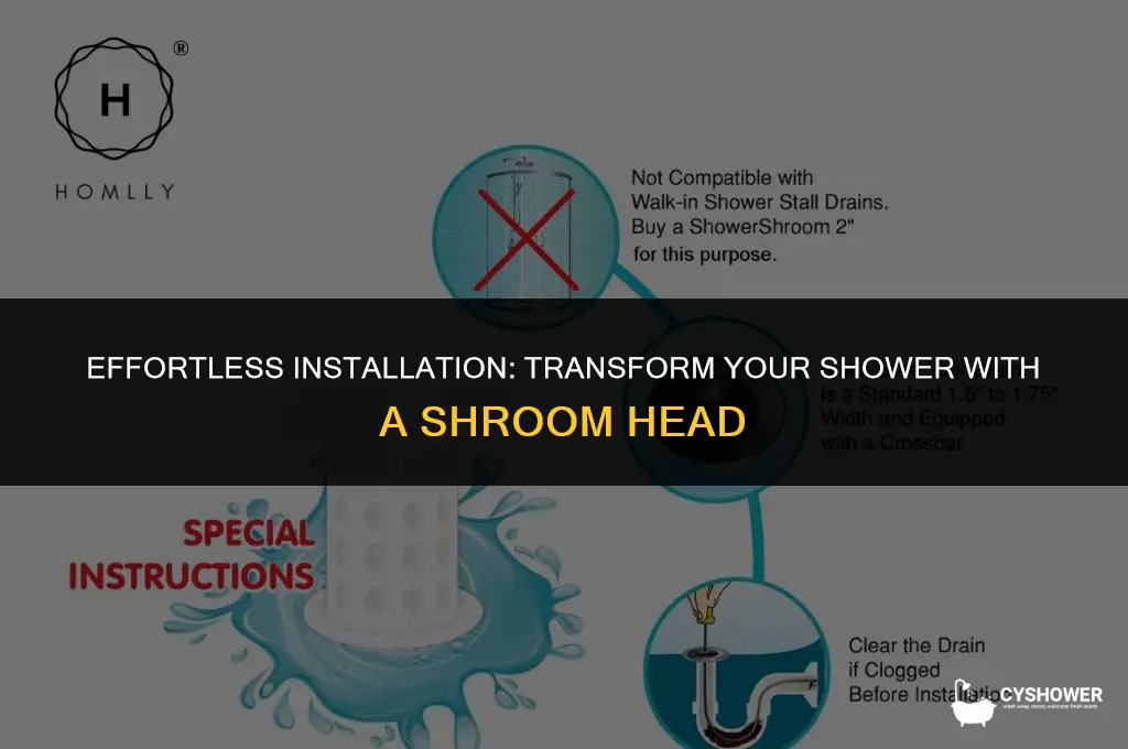 how to install shower shroom
