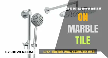 Easy Guide: Installing a Shower Slide Bar on Marble Tile