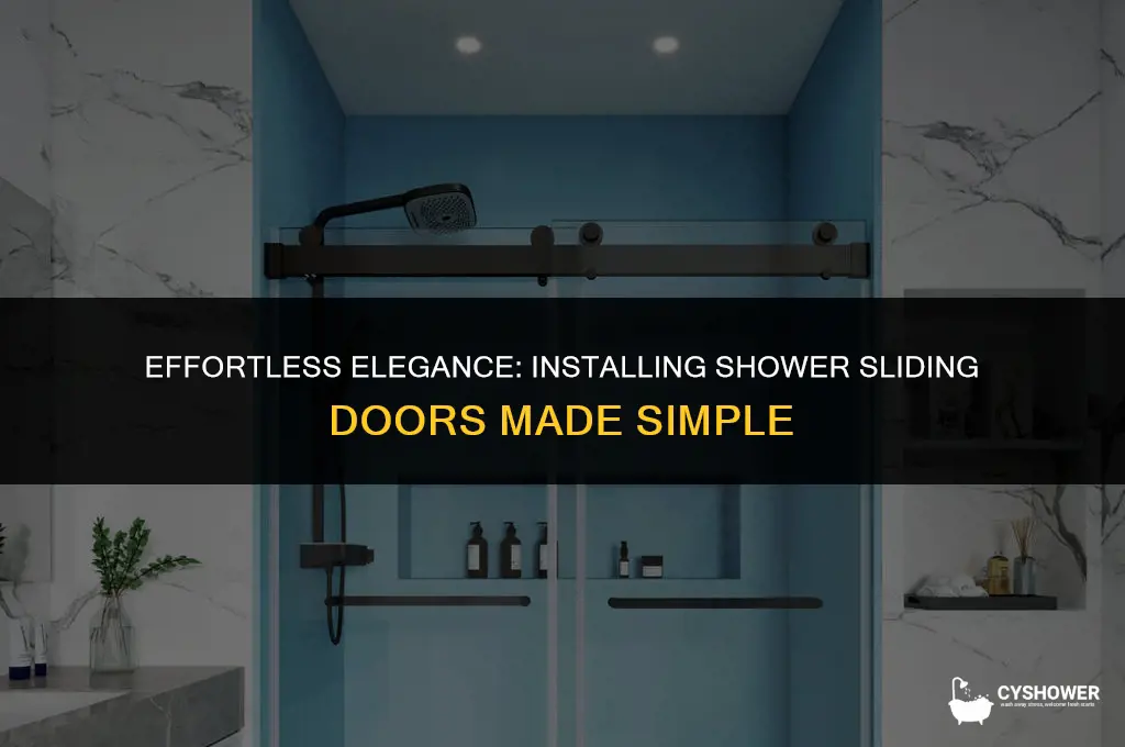 how to install shower sliding doors
