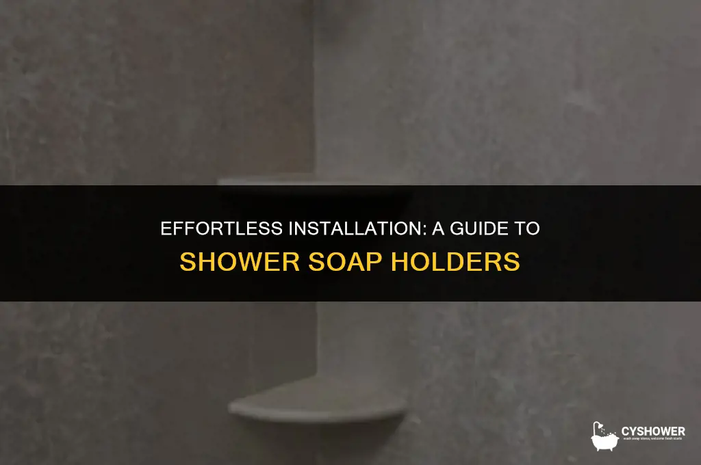 how to install shower soap holder