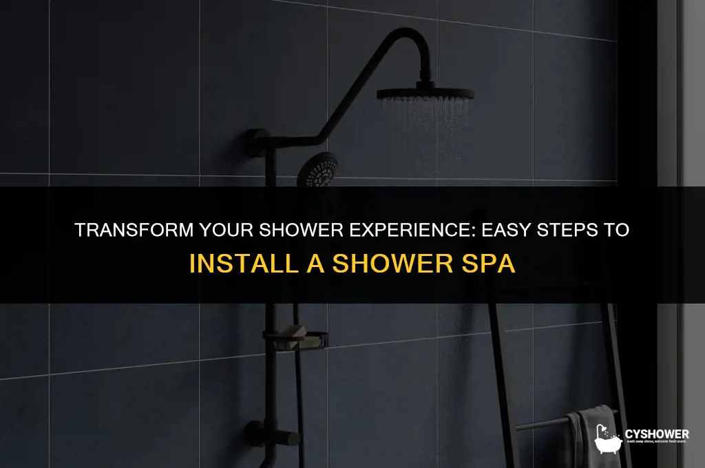 how to install shower spa