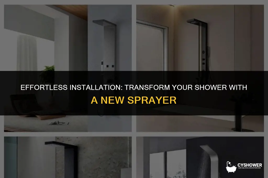 how to install shower sprayer